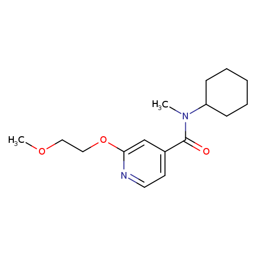 N-cyclohexyl-2-(2-methoxyethoxy)-N-methylpyridine-4-carboxamide