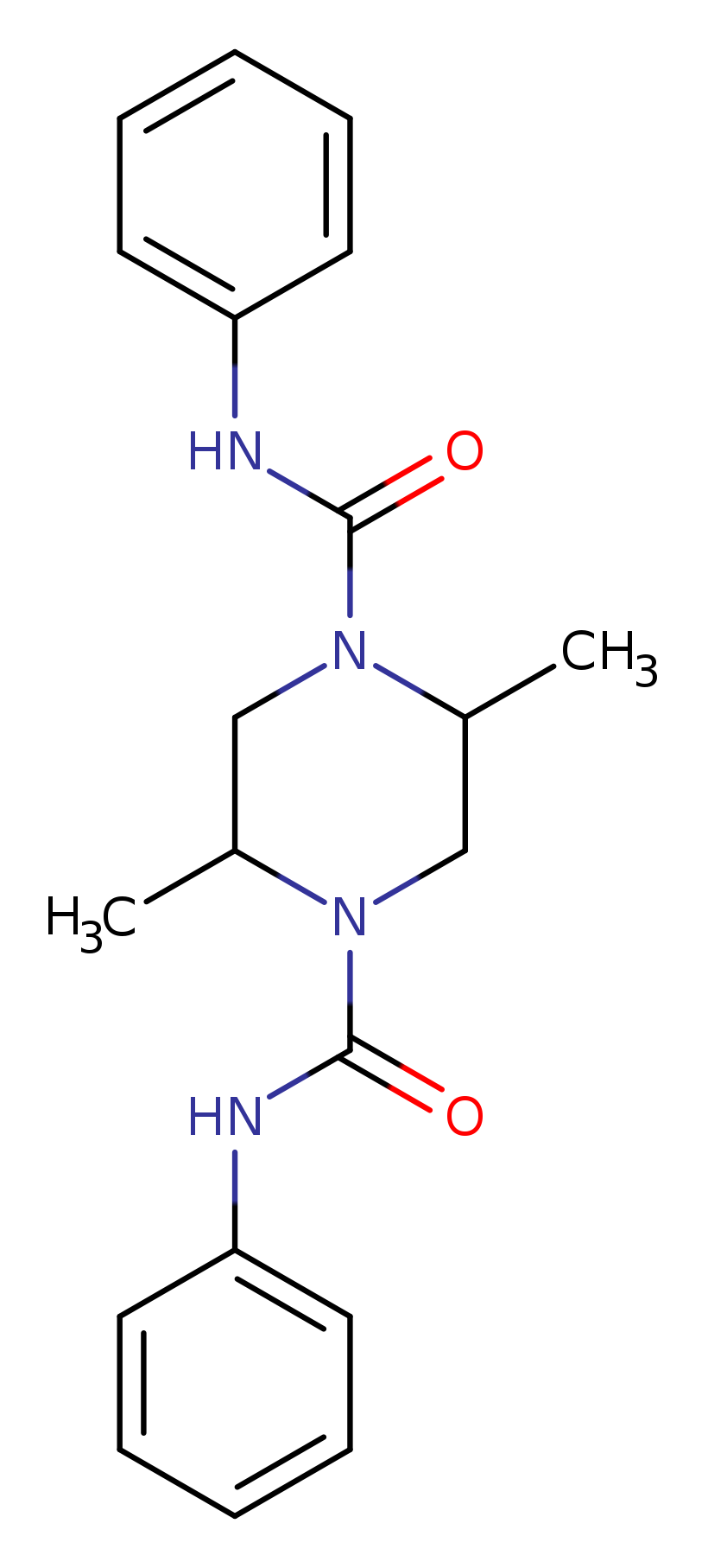 2,5-dimethyl-N1,N4-diphenylpiperazine-1,4-dicarboxamide