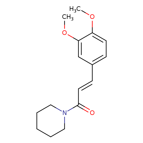 2-Propen-1-one, 3-(3,4-dimethoxyphenyl)-1-(1-piperidinyl)-, (2E)-