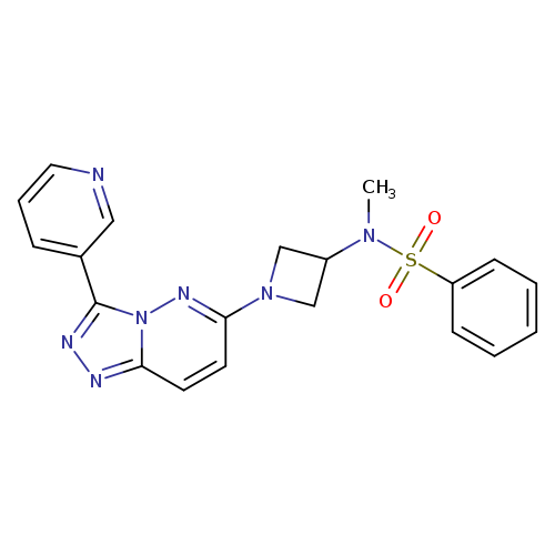 N-methyl-N-{1-[3-(pyridin-3-yl)-[1,2,4]triazolo[4,3-b]pyridazin-6-yl]azetidin-3-yl}benzenesulfonamide