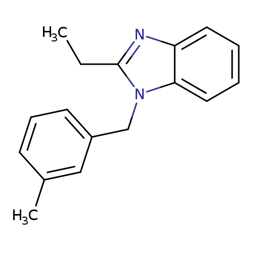 2-ethyl-1-[(3-methylphenyl)methyl]-1H-1,3-benzodiazole