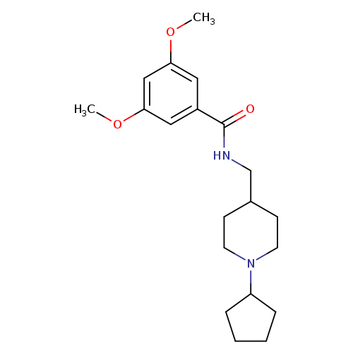 N-[(1-cyclopentylpiperidin-4-yl)methyl]-3,5-dimethoxybenzamide