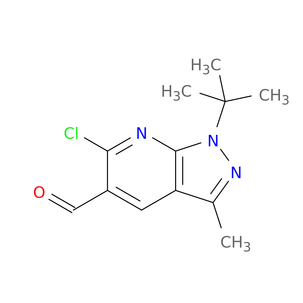 1-tert-butyl-6-chloro-3-methyl-1H-pyrazolo[3,4-b]pyridine-5-carbaldehyde