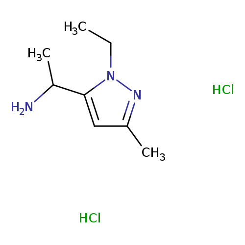 1-(1-ethyl-3-methyl-1H-pyrazol-5-yl)ethan-1-aminedihydrochloride