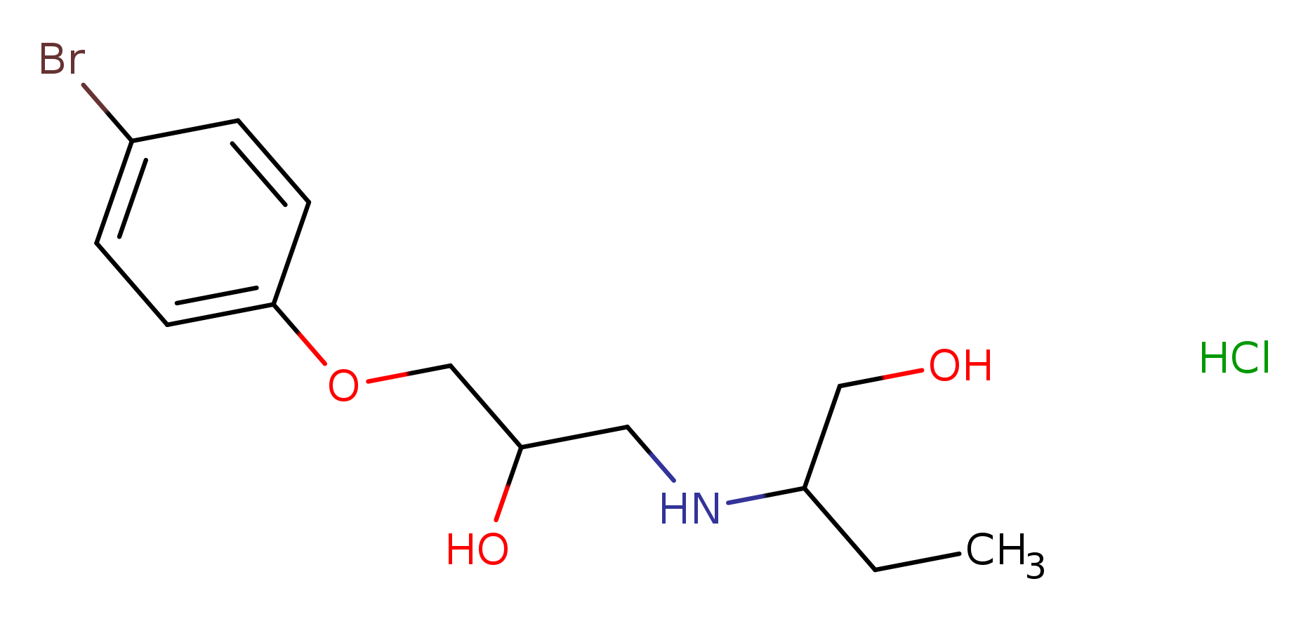 2-{[3-(4-bromophenoxy)-2-hydroxypropyl]amino}butan-1-ol hydrochloride