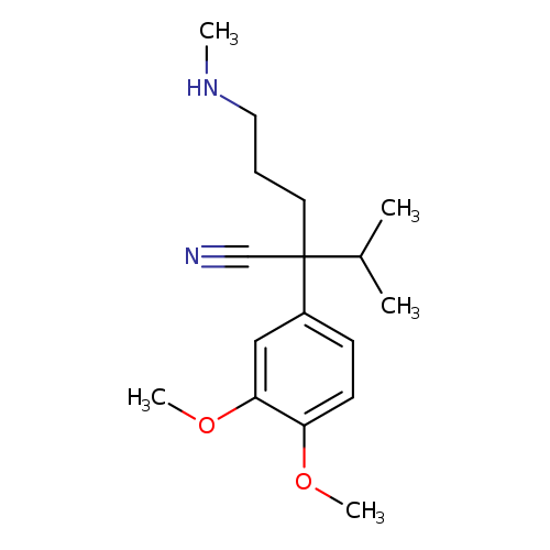 2-(3,4-Dimethoxyphenyl)-2-isopropyl-5-(methylamino)pentanenitrile
