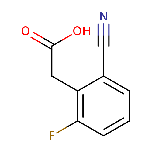 2-(2-cyano-6-fluorophenyl)acetic acid