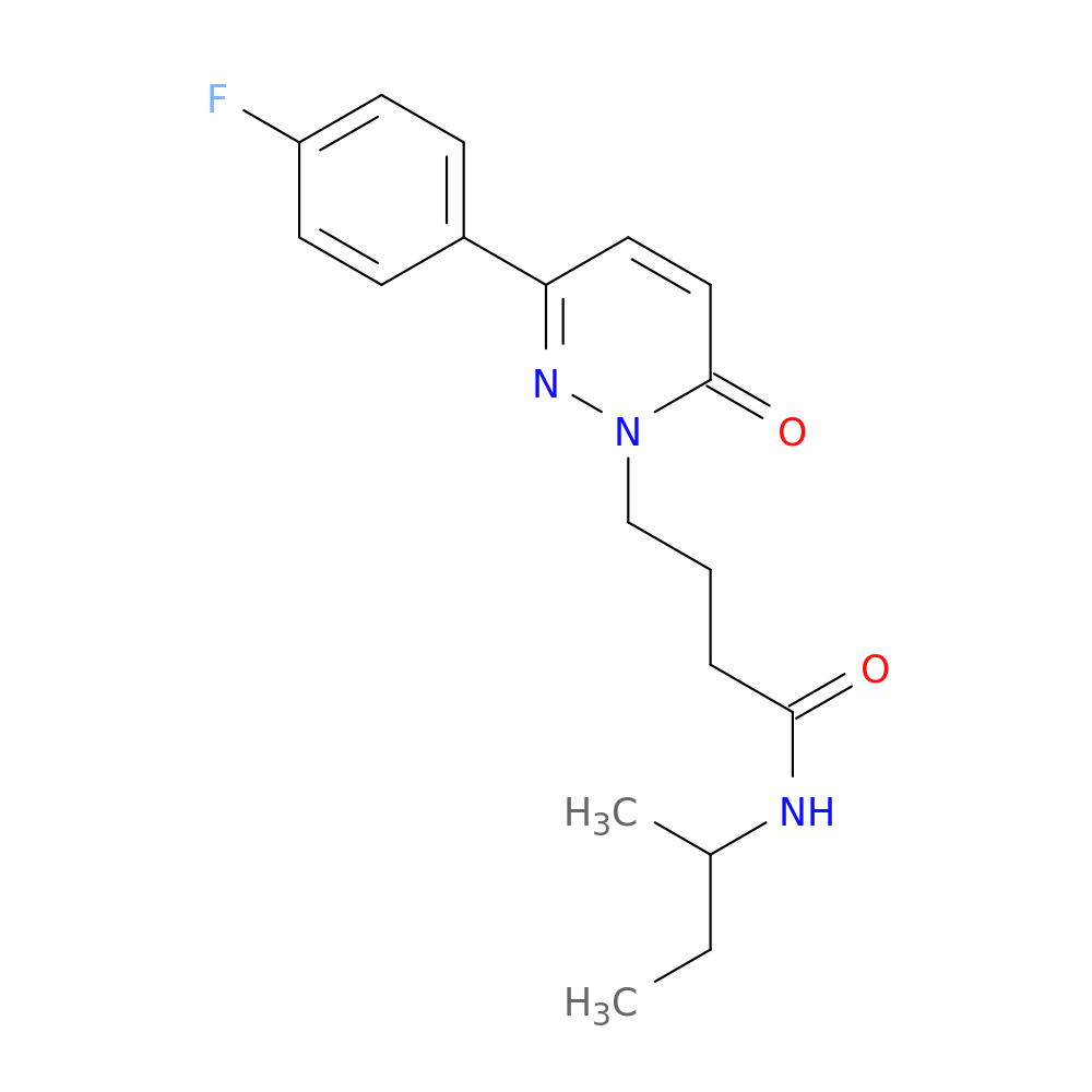 N-(butan-2-yl)-4-[3-(4-fluorophenyl)-6-oxo-1,6-dihydropyridazin-1-yl]butanamide