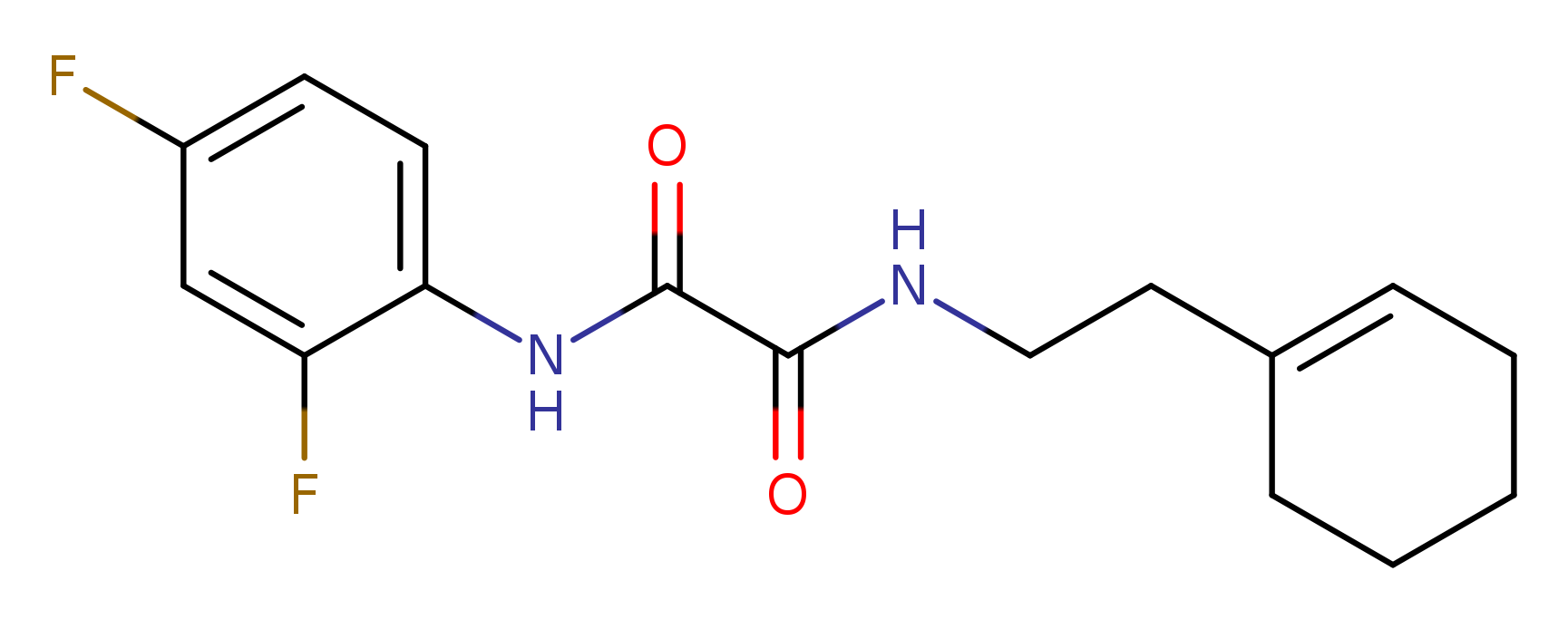 N'-[2-(cyclohex-1-en-1-yl)ethyl]-N-(2,4-difluorophenyl)ethanediamide