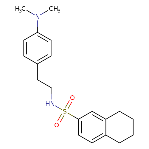 N-{2-[4-(dimethylamino)phenyl]ethyl}-5,6,7,8-tetrahydronaphthalene-2-sulfonamide