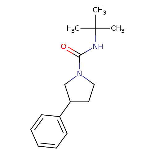N-tert-butyl-3-phenylpyrrolidine-1-carboxamide