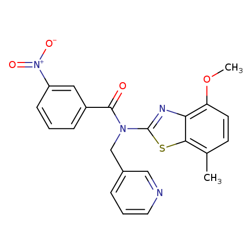 N-(4-methoxy-7-methyl-1,3-benzothiazol-2-yl)-3-nitro-N-[(pyridin-3-yl)methyl]benzamide
