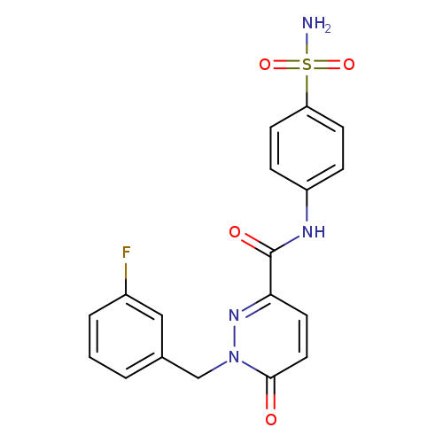 1-[(3-fluorophenyl)methyl]-6-oxo-N-(4-sulfamoylphenyl)-1,6-dihydropyridazine-3-carboxamide
