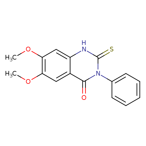 6,7-Dimethoxy-3-phenyl-2-thioxo-2,3-dihydro-4(1h)-quinazolinone