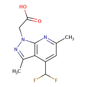 2-(4-(Difluoromethyl)-3,6-dimethyl-1H-pyrazolo[3,4-b]pyridin-1-yl)acetic acid