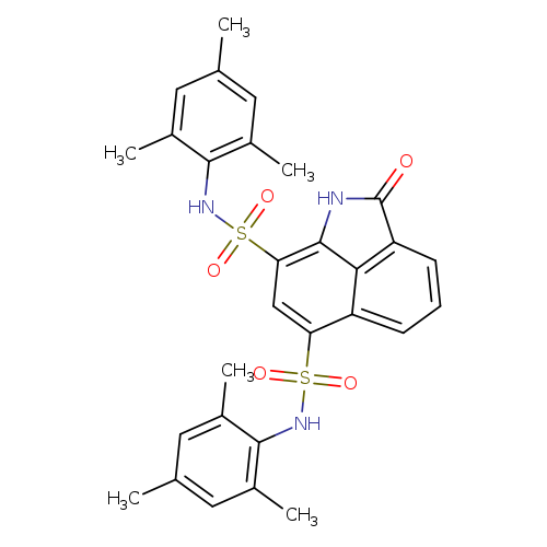 3-oxo-N9,N11-bis(2,4,6-trimethylphenyl)-2-azatricyclo[6.3.1.0^{4,12}]dodeca-1(11),4,6,8(12),9-pentaene-9,11-disulfonamide