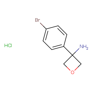 3-(4-Bromophenyl)oxetan-3-amine hydrochloride, 1-(3-Aminooxetan-3-yl)-4-bromobenzene hydrochloride