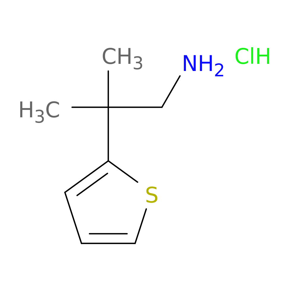 2-methyl-2-(thiophen-2-yl)propan-1-amine hydrochloride