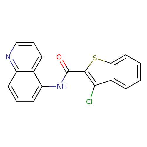 3-chloro-N-(quinolin-5-yl)-1-benzothiophene-2-carboxamide