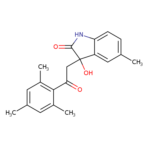 3-hydroxy-3-(2-mesityl-2-oxoethyl)-5-methyl-1,3-dihydro-2H-indol-2-one