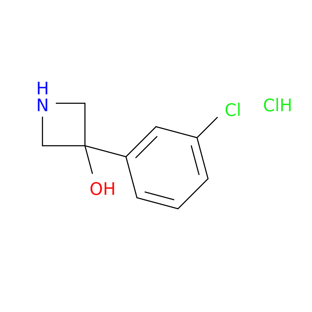 3-(3-chlorophenyl)azetidin-3-ol hydrochloride