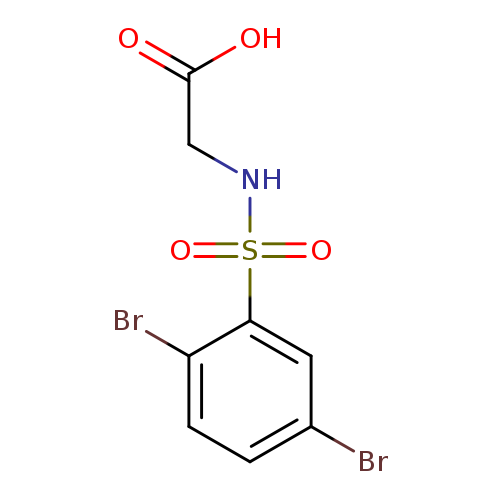 {[(2,5-dibromophenyl)sulfonyl]amino}acetic acid
