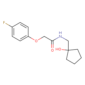 2-(4-fluorophenoxy)-N-[(1-hydroxycyclopentyl)methyl]acetamide