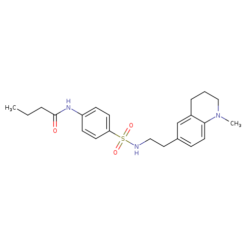 N-(4-{[2-(1-methyl-1,2,3,4-tetrahydroquinolin-6-yl)ethyl]sulfamoyl}phenyl)butanamide