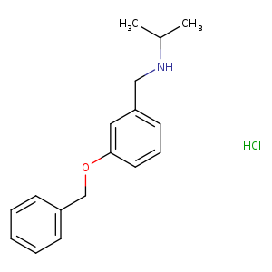 {[3-(benzyloxy)phenyl]methyl}(propan-2-yl)amine hydrochloride