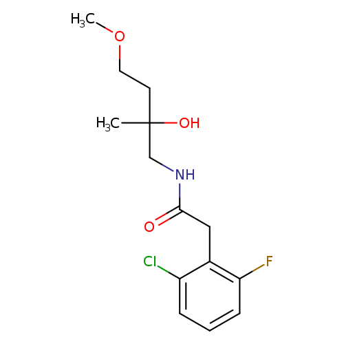 2-(2-chloro-6-fluorophenyl)-N-(2-hydroxy-4-methoxy-2-methylbutyl)acetamide
