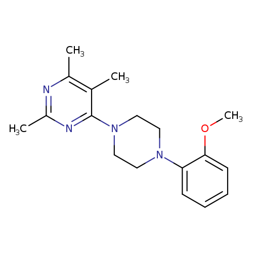 4-[4-(2-methoxyphenyl)piperazin-1-yl]-2,5,6-trimethylpyrimidine