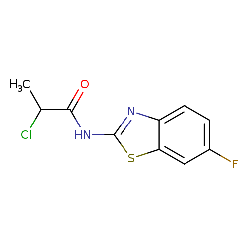 2-chloro-N-(6-fluoro-1,3-benzothiazol-2-yl)propanamide