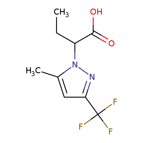 2-[5-Methyl-3-(trifluoromethyl)-1h-pyrazol-1-yl]butanoic acid
