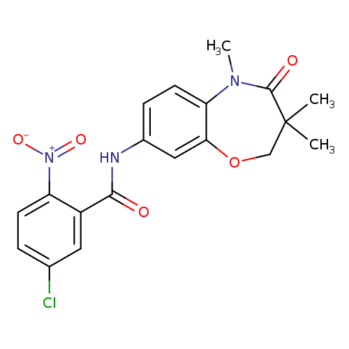 5-chloro-2-nitro-N-(3,3,5-trimethyl-4-oxo-2,3,4,5-tetrahydro-1,5-benzoxazepin-8-yl)benzamide