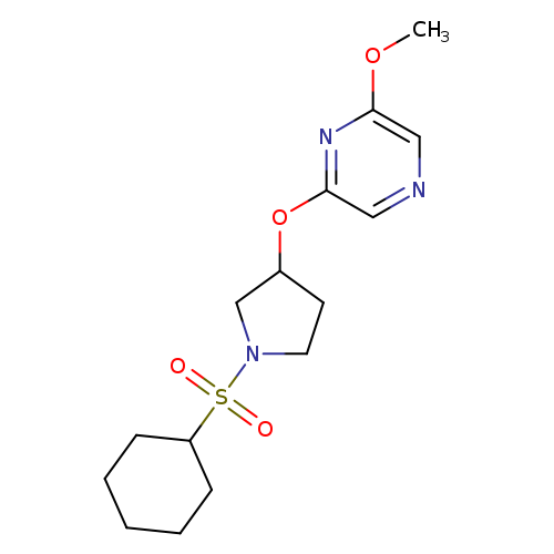 2-{[1-(cyclohexanesulfonyl)pyrrolidin-3-yl]oxy}-6-methoxypyrazine