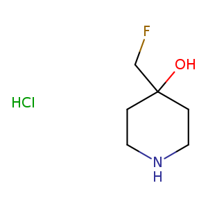 4-Piperidinol, 4-(fluoromethyl)-, hydrochloride (1:1)