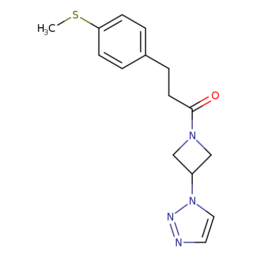 3-[4-(methylsulfanyl)phenyl]-1-[3-(1H-1,2,3-triazol-1-yl)azetidin-1-yl]propan-1-one