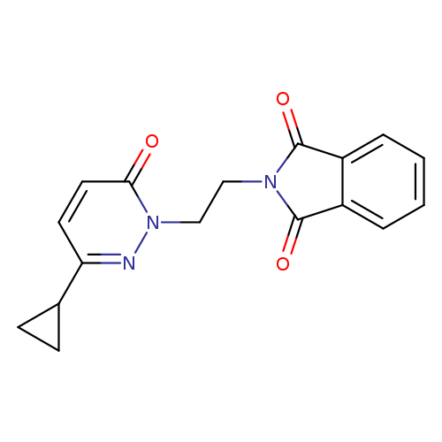 2-[2-(3-cyclopropyl-6-oxo-1,6-dihydropyridazin-1-yl)ethyl]-2,3-dihydro-1H-isoindole-1,3-dione