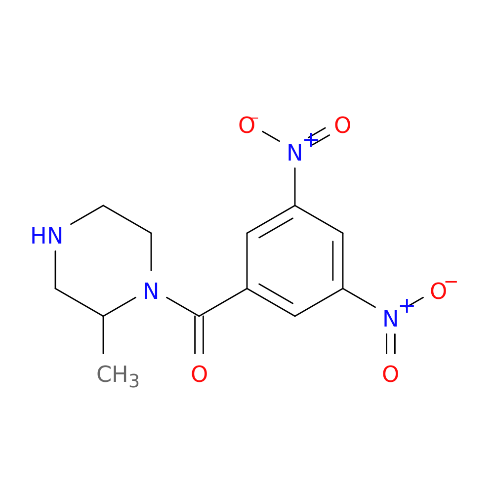 1-(3,5-dinitrobenzoyl)-2-methylpiperazine