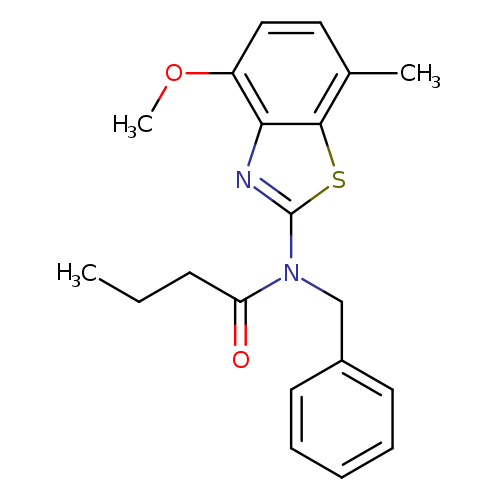 N-benzyl-N-(4-methoxy-7-methyl-1,3-benzothiazol-2-yl)butanamide