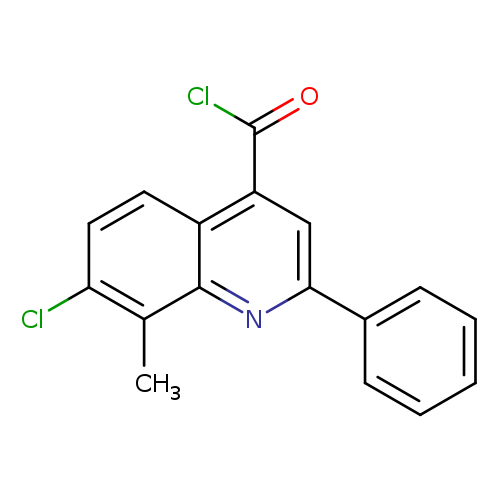 7-Chloro-8-methyl-2-phenylquinoline-4-carbonyl chloride