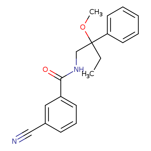 3-cyano-N-(2-methoxy-2-phenylbutyl)benzamide