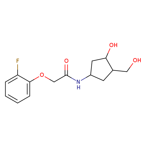 2-(2-fluorophenoxy)-N-[3-hydroxy-4-(hydroxymethyl)cyclopentyl]acetamide