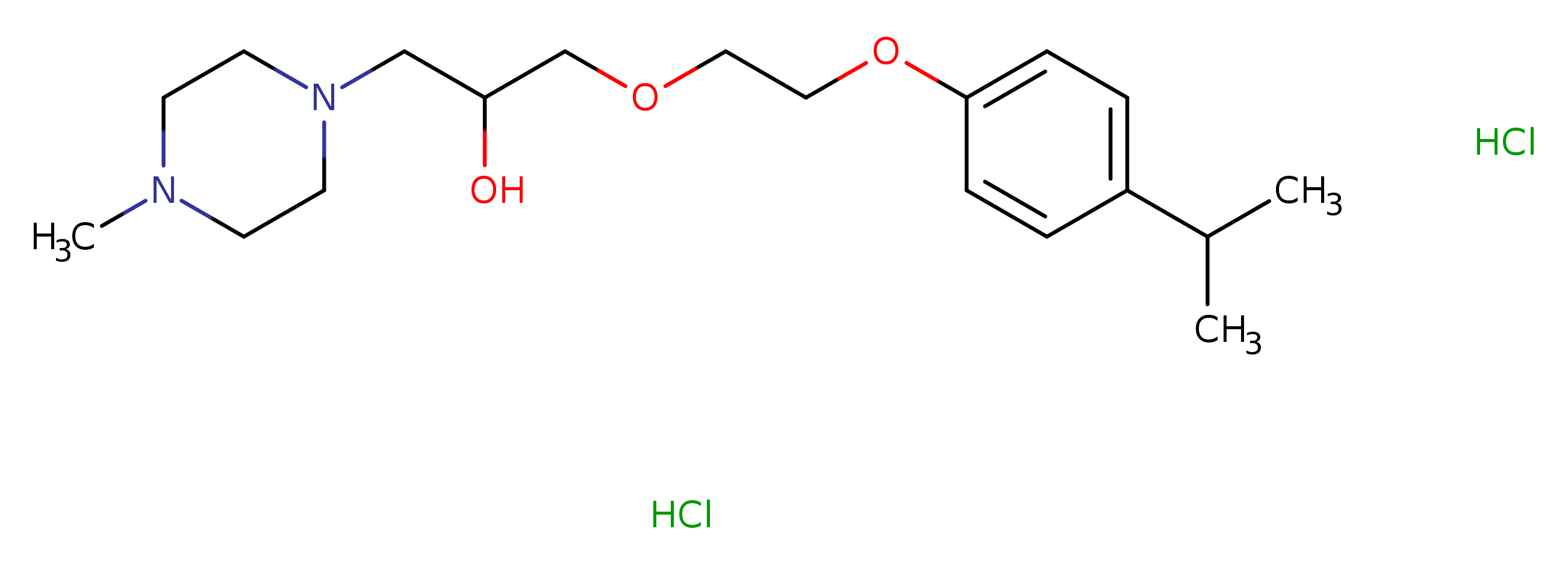 1-(4-methylpiperazin-1-yl)-3-{2-[4-(propan-2-yl)phenoxy]ethoxy}propan-2-ol dihydrochloride