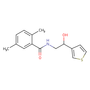 N-[2-hydroxy-2-(thiophen-3-yl)ethyl]-2,5-dimethylbenzamide