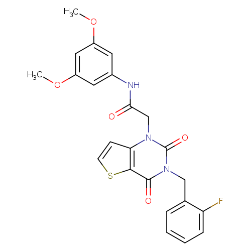 N-(3,5-dimethoxyphenyl)-2-{3-[(2-fluorophenyl)methyl]-2,4-dioxo-1H,2H,3H,4H-thieno[3,2-d]pyrimidin-1-yl}acetamide