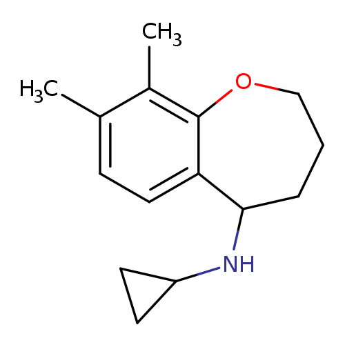N-cyclopropyl-8,9-dimethyl-2,3,4,5-tetrahydro-1-benzoxepin-5-amine