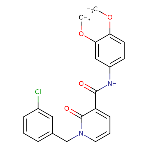 1-[(3-chlorophenyl)methyl]-N-(3,4-dimethoxyphenyl)-2-oxo-1,2-dihydropyridine-3-carboxamide