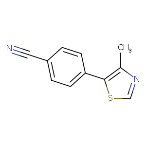 4-(4-methyl-1,3-thiazol-5-yl)benzonitrile