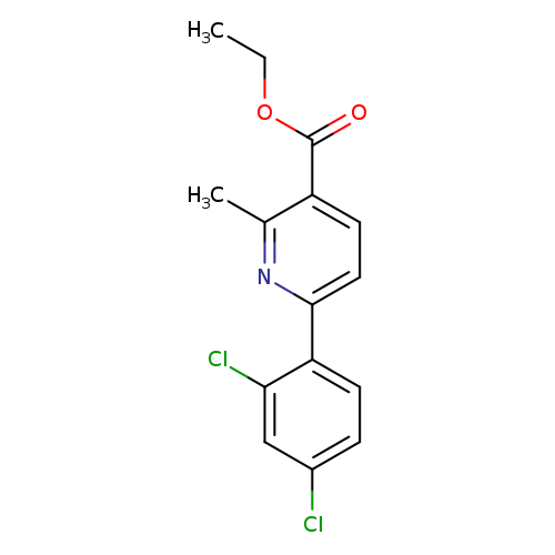 3-Pyridinecarboxylic acid, 6-(2,4-dichlorophenyl)-2-methyl-, ethyl ester